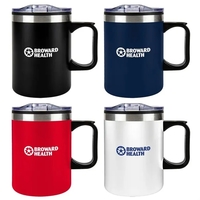 14 oz. insulated stainless steel mug with handle and locking lid.... from ASI...