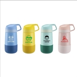 12 OZ DOUBLE WALL WATER BOTTLE WITH POP-UP STRAW LID FOR KID