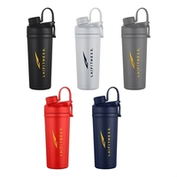 26 oz. double wall stainless steel shaker tumbler with screw-off lid.... from...