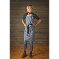 23"W x 34"L apron that includes black webbing extra-long ties, reinforced......