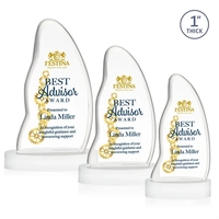 Beauford VividPrint™ Award on Base - White