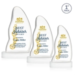 Beauford VividPrint™ Award on Base - White