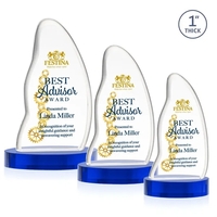 Beauford VividPrint™ Award on Base - Blue