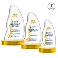 Beauford VividPrint™ Award on Base - Gold