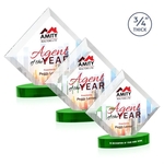 Belaire VividPrint™ Award on Alberton Base - Green