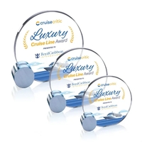 Verdunn VividPrint™ Award - Starfire/Chrome Circle