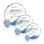 Verdunn VividPrint™ Award - Starfire/Chrome Circle