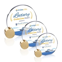 Verdunn VividPrint™ Award - Starfire/Gold Circle... from ASI 84592 St Regis...