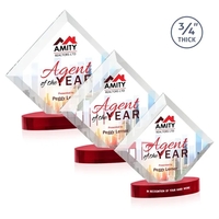 Belaire VividPrint™ Award on Alberton Base - Red