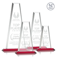 The elegant Imperial Award reflects a 0.75" thick Starfire Crystal tower......