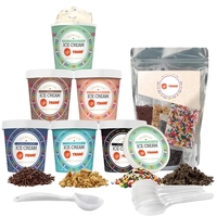 Handcrafted Ice Cream w/ Ice Cream Topping Kit - 6 Pt Bundle