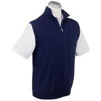 Bobby Jones Men's Merino Lined 1/4-Zip Mock Neck Wind Vest