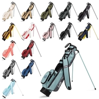 Golf bag with a 2-way divider, handle, strap, zippers, tee holder,... from...