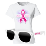 Full-Color Ladies T-Shirt (light color) & Sunglasses Kit