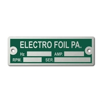 3" x 1" Metalphoto® Aluminum Nameplate