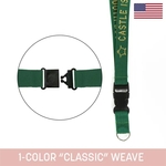 1" Woven Detachable Lanyard - "Classic" Weave