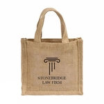 Woodside Wedding Jute Tote Bag
