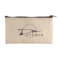 Crescent Flat Cotton Makeup Pouch