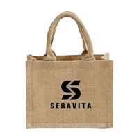 Eco jute tote with cotton handles and gussets. Ideal for weddings,... from...