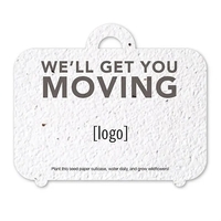 Seed Paper Shape Card, Suitcase... from ASI 40646 Bloomin Promotions /...