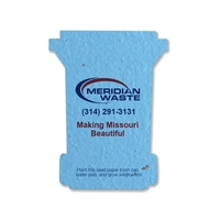 Seed Paper Shape Card, Trash Can... from ASI 40646 Bloomin Promotions /...