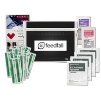 Kit includes: (8) Adult Bandages, (1) Triple Antibiotic Ointment Package,...