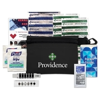 Kit Includes: (1) Disposable Thermometer, (1) Hand Sanitizer Packet, (1)...