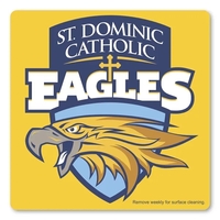 3.75" x 3.75" magnetic car sign with rounded corners.... from ASI 68507 The...