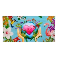 Recycled Polyester Dye Sublimated Beach Towel
