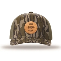 Real Leather Patch Hat - glued and sewn