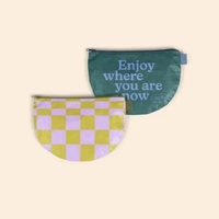 The Slice Pouch is a flat, half-moon pouch with a zippered... from ASI 74710...