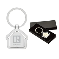 House Shaped Center Spinning Keyring