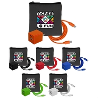 Gray Executive A+C to C Cable & Wall Set