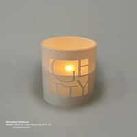 White glass creates a brilliant background for your laser engraved artwork......