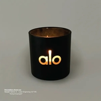 Black glass provides a rich, modern background for your laser engraved......