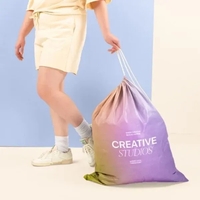 The Bubbles tote is a sturdy bag with a drawstring closure... from ASI 74710...