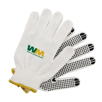 Cotton/Poly work gloves with rubber grip dots.... from ASI 63698 Justin Case®