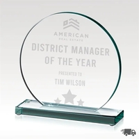 Triumph Glass Award with Base