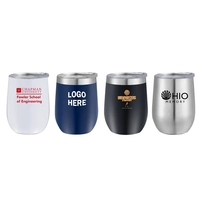 12 oz stainless steel tumbler with matte powder-coated finish and vacuum......