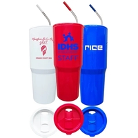 30 oz. Double Wall Acrylic Tumbler with Lid and S/S Straw... from ASI 64845...