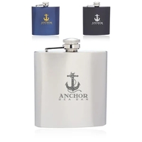 Stainless steel hip flask with double wall construction and screw on/off......