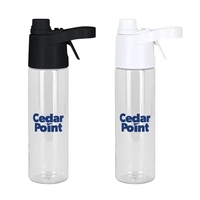 20 oz. rPET spray/drinking bottle with screw-off lid, twist-off cap and......
