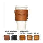 Leather Wrap Coffee and Multi Sleeve