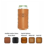 Genuine Leather SLIM Can Holder - Handmade in the USA