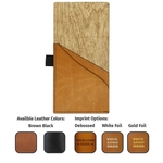 Wood & Leather Check Presenter