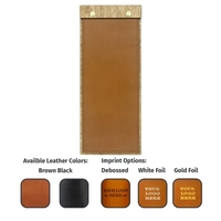 Wood & Leather Wine Menu Board