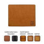 Leather Mouse Pad with a Decorative Stitch