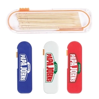 Toothpick dispenser with 12 pre-loaded toothpicks.... from ASI 57653 Gold Bond
