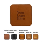 Full-Grain Leather Coasters Square (Single Coasters)