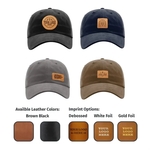 Genuine Leather Patch Hat - Richardson R55 Chino "Dad Hat"
